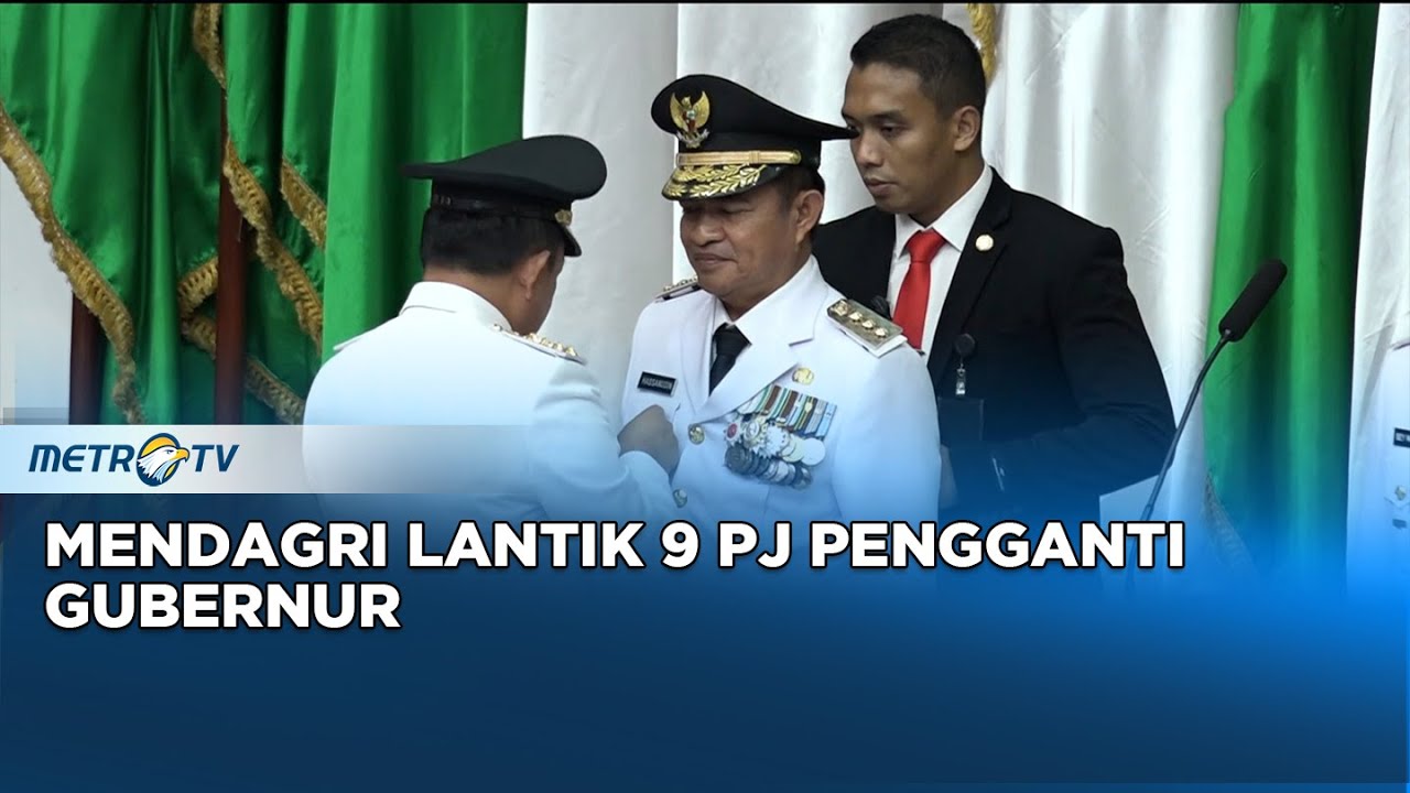 Mendagri Lantik 9 Pj Gubernur, 4 Diantarannya Purnawirawan TNI-Polri