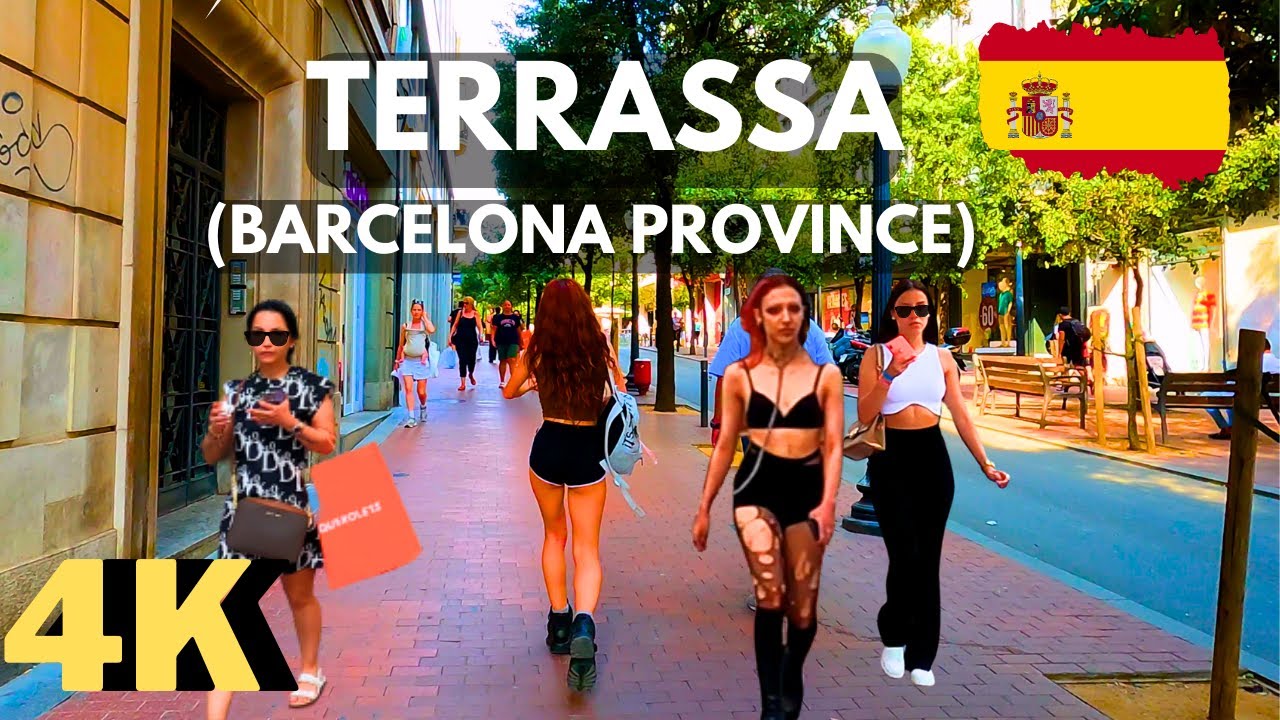 Walking in Terrassa (Barcelona Province) Spain,4K #barcelona #barcelonalovers #terrassa #city #spain