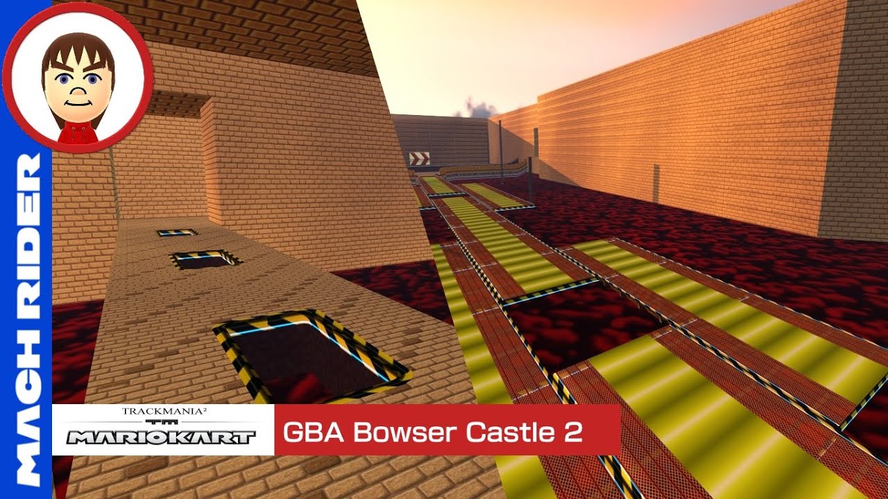 Mario Kart TrackMania- GBA Bowser Castle 2