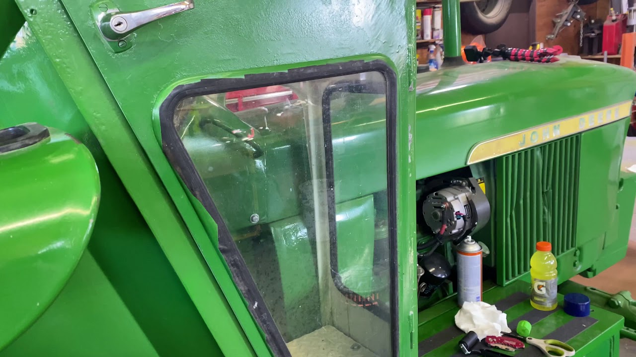 Door Glass, Cab Floor Finished, and More Light on the John Deere 2510