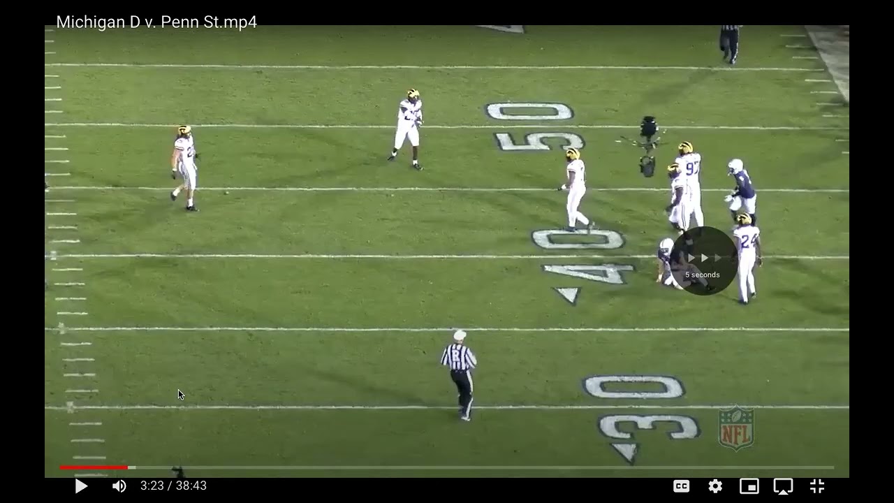 Football Defense- Dent, spill & Wrong Arm Technique. Taking on Pullers & Slice Blocks.No Sound