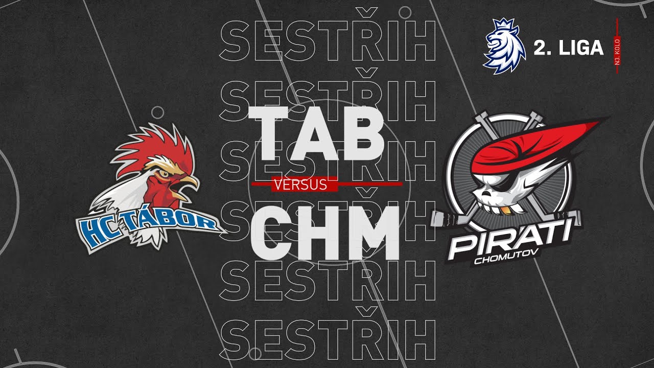 SESTŘIH 3.kolo nadstavy 2. ligy: HC Tábor vs Piráti Chomutov 5:4 po samostatných nájezdech