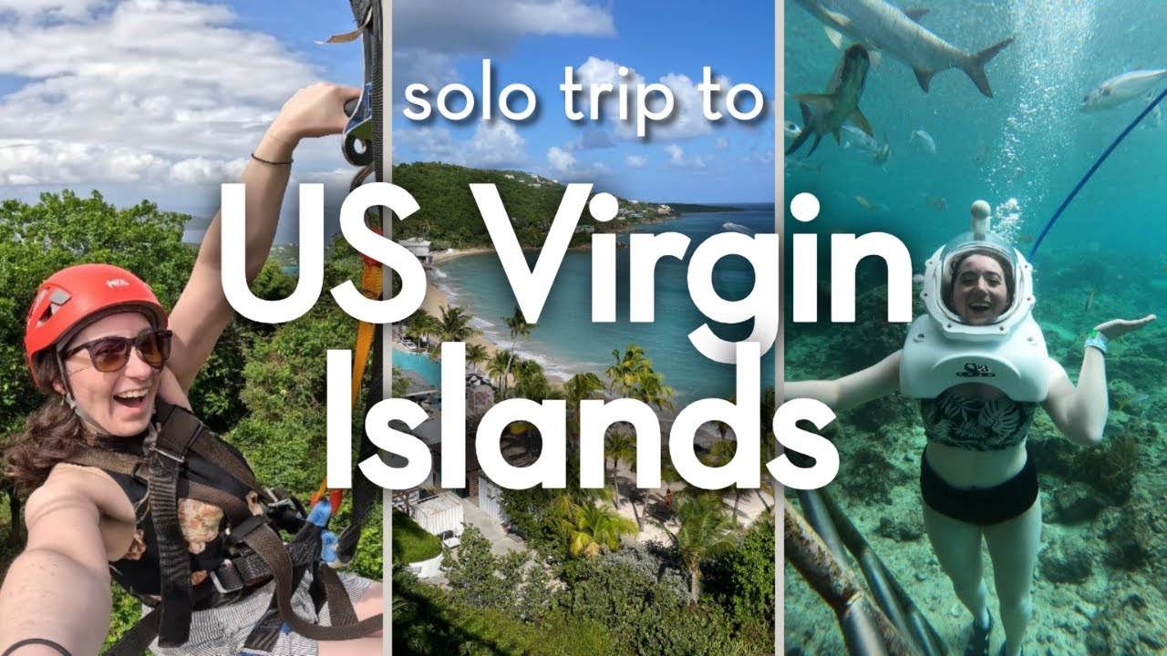 Adventure Solo Trip to USVI | Travel Vlog | swim with dolphins, zip lining, underwater sea trek