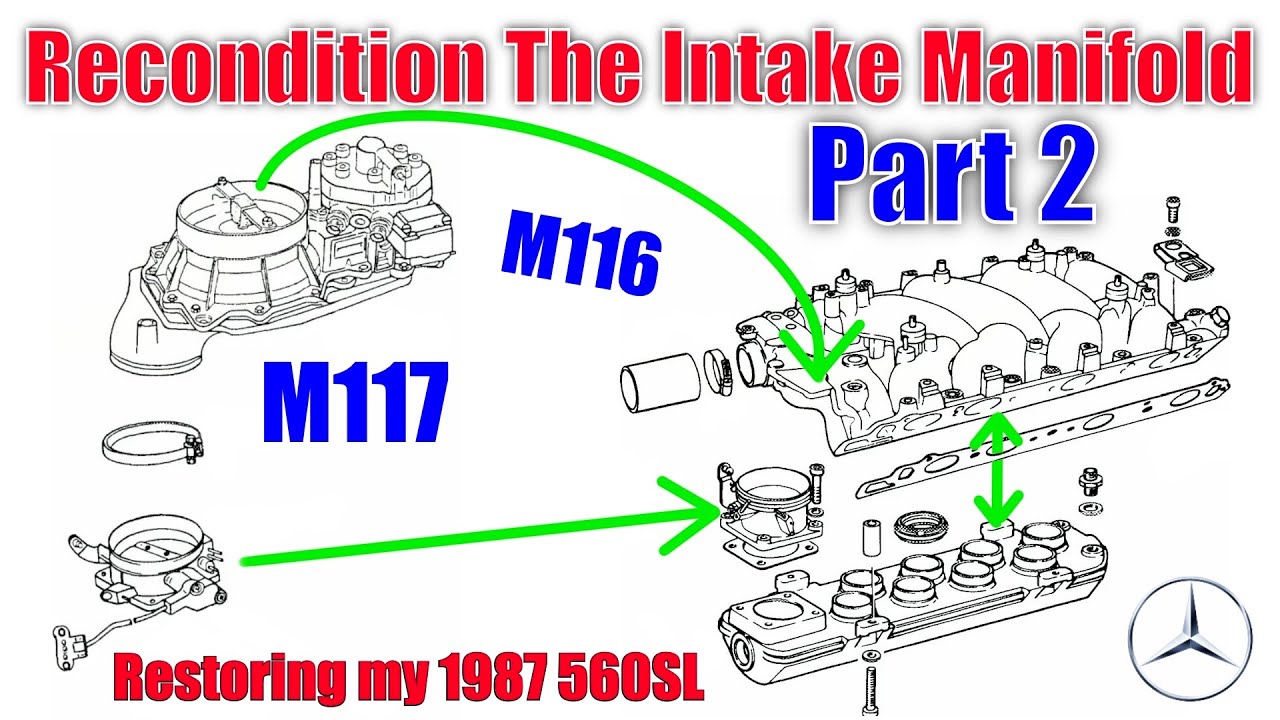 560SL - Recondition The Intake Manifold Part 2
