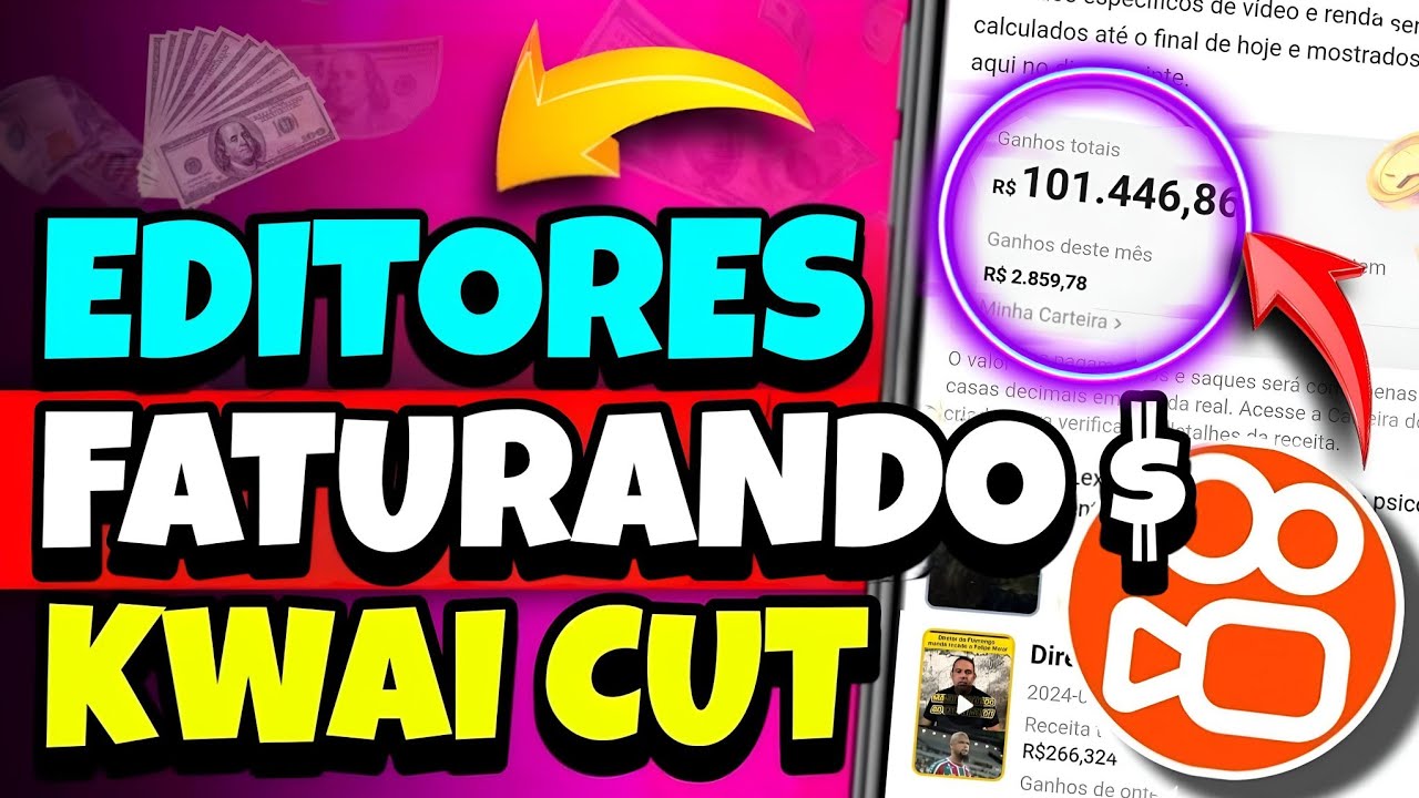 Como MONETIZAR no KWAI e Ganhar DINHEIRO com VÍDEOS de TERCEIROS no KWAI CUT em 2026