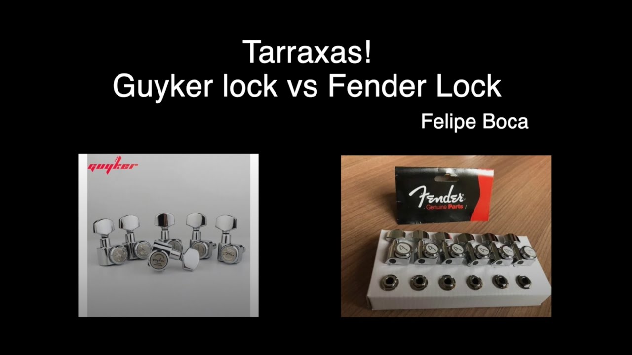 Tarraxas Guyker com Travas X Fender com Travas