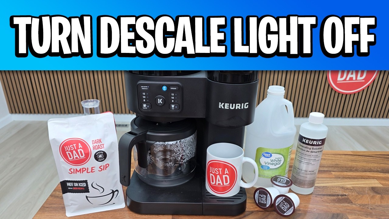 How To Descale Keurig K-Duo Essentials Coffee Maker - How To Turn Descale Light OFF with Vinegar