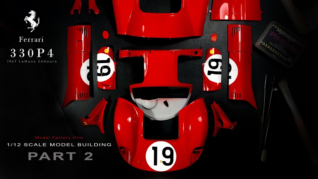 #02 Ferrari 330P4 | Model Factory Hiro | 1/12 | Scale Model Building | ASMR |
