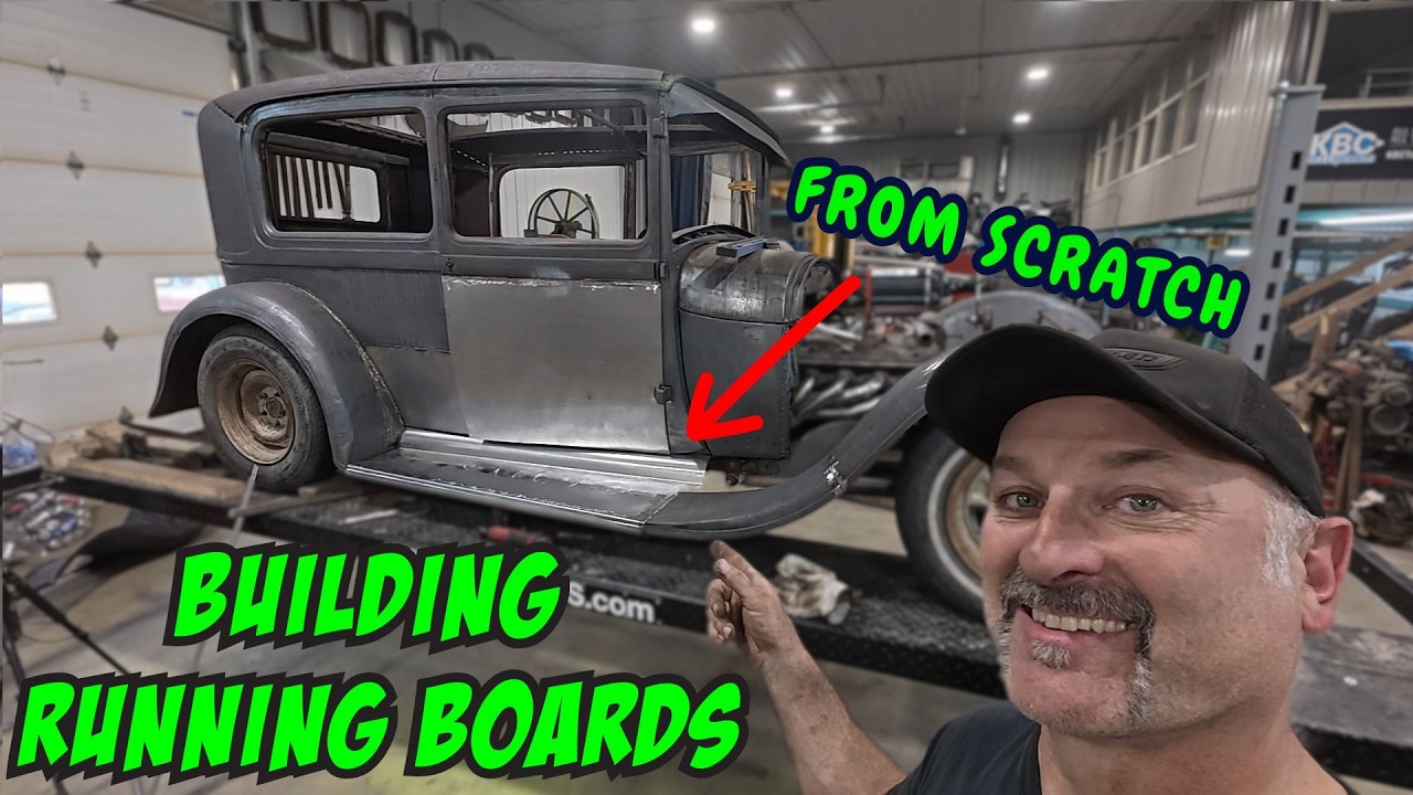 Building running boards from scratch for our Model A sedan!