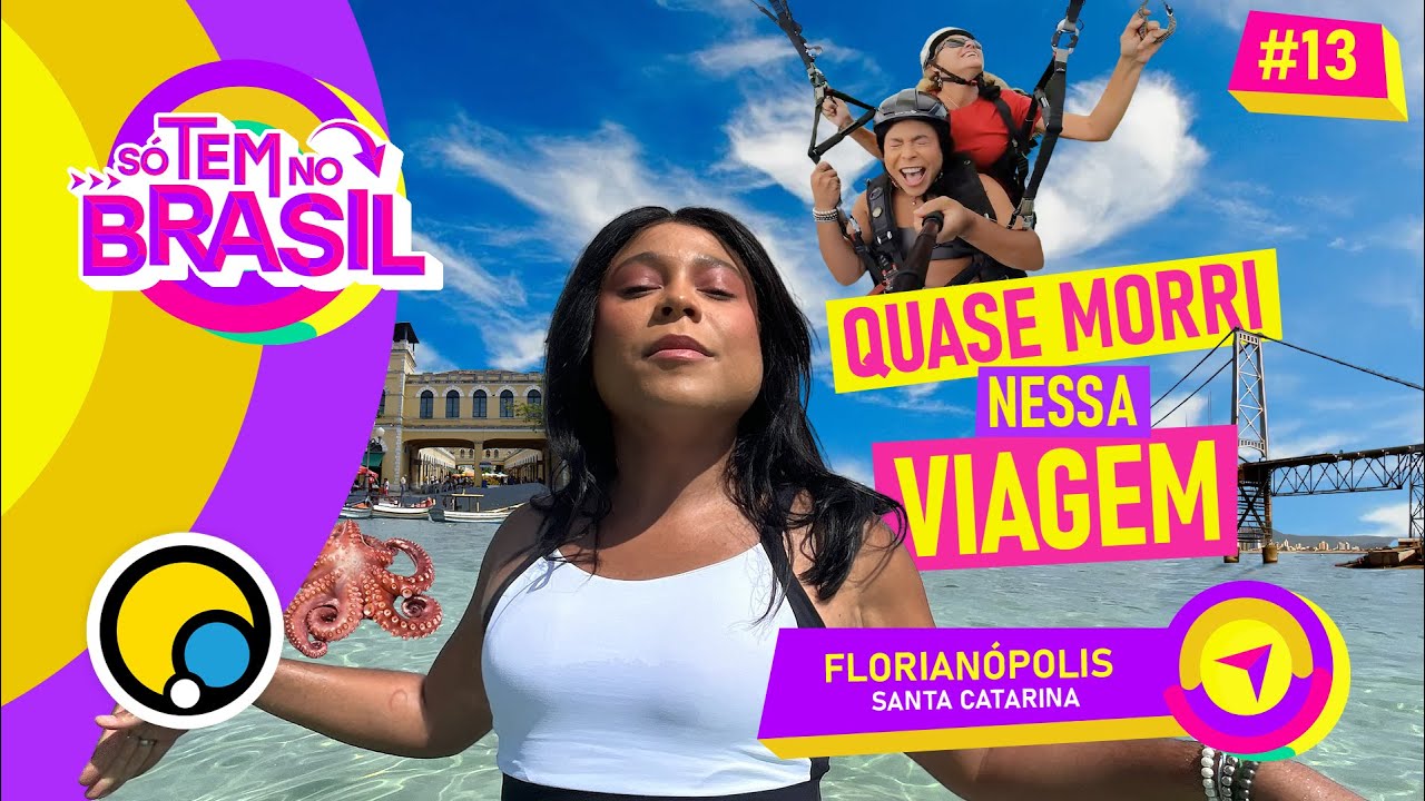 SÓ TEM NO BRASIL: LOUCURAS EM FLORIPA: MERCADO PÚBLICO, PONTE HERCÍLIO LUZ E PRAIAS - EP 13 | DiaTV