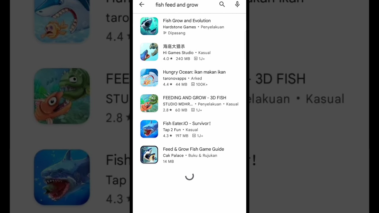 Cara Cara nak download fish feed and grow