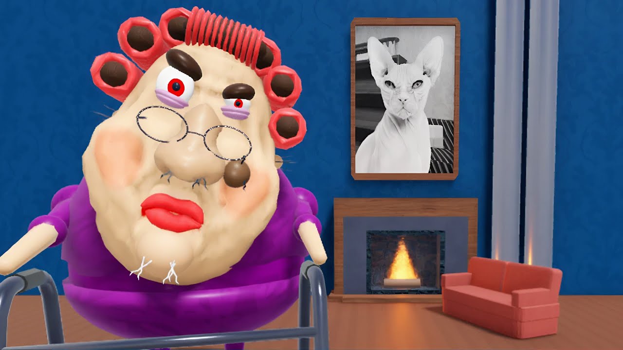 ESCAPE EVIL GRANDMA! (FIRST PERSON) OBBY Roblox and Jumpscare Gameplay Walkthrough