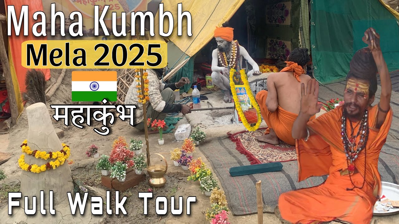🔱Maha Kumbh Mela Walk Tour 2025 Prayagraj | Kumbh Mela Prayagraj | Chimte Wale Baba