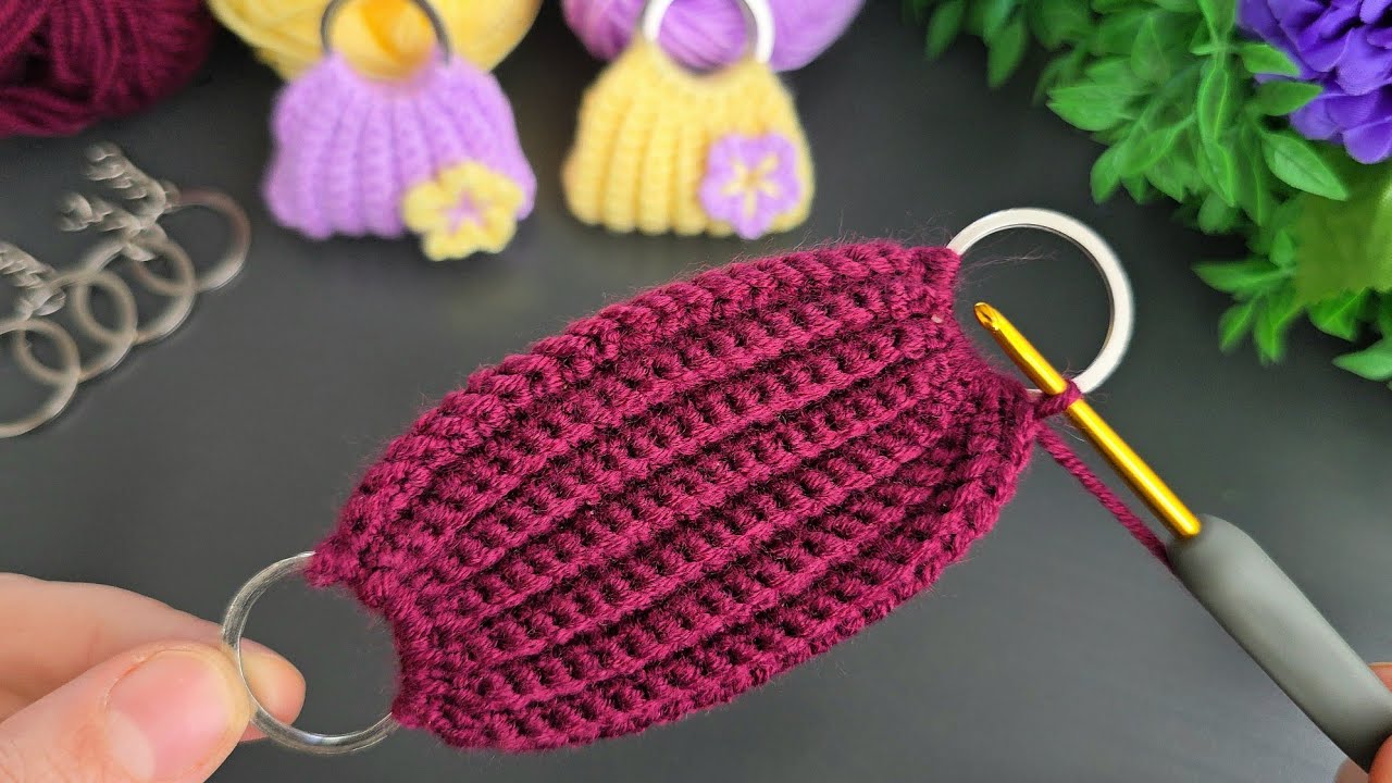 💲 Make & Sell! Crochet Mini Purse Keychain | Quick & Cute Crochet Idea
