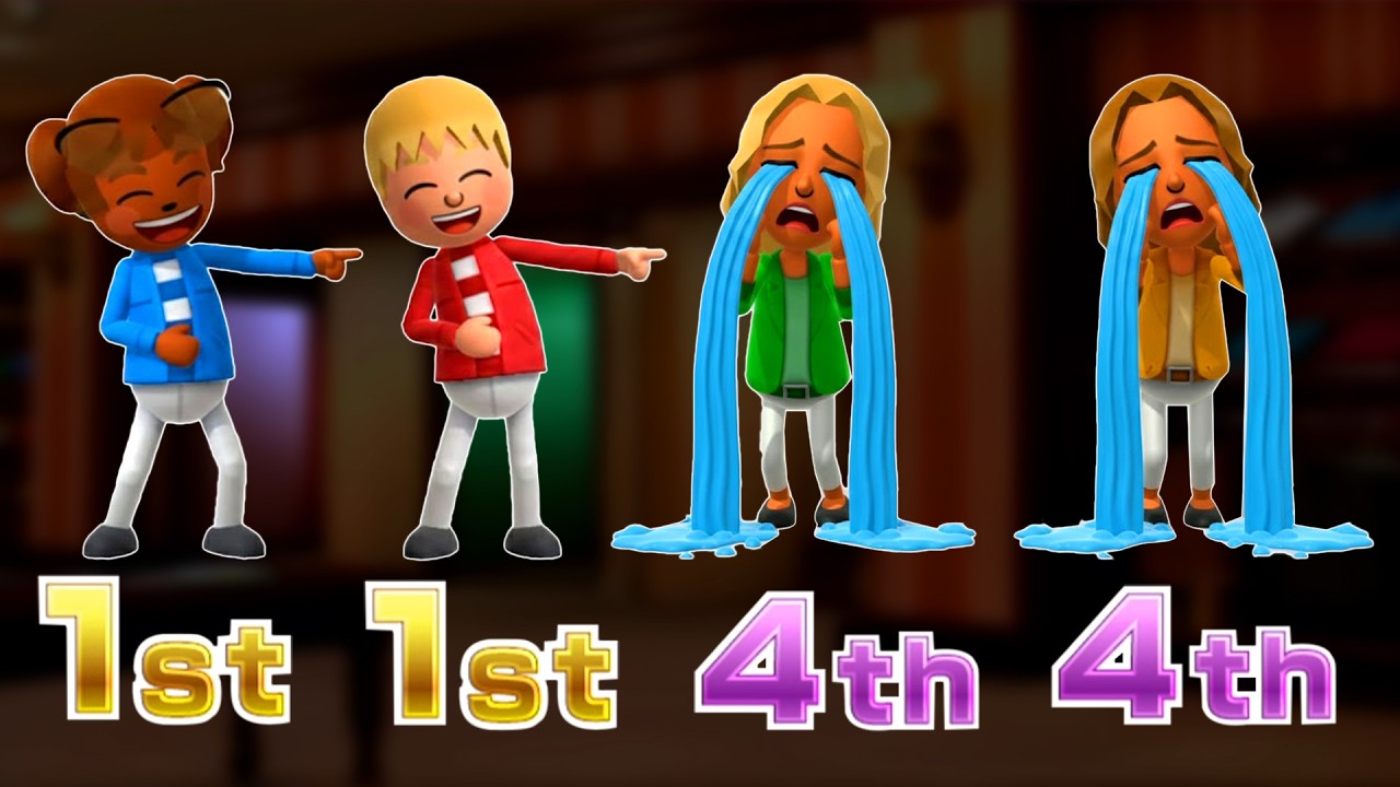 Wii Party U Highway Rollers - Jerry Vs Maximilian Vs Sara Vs Elena