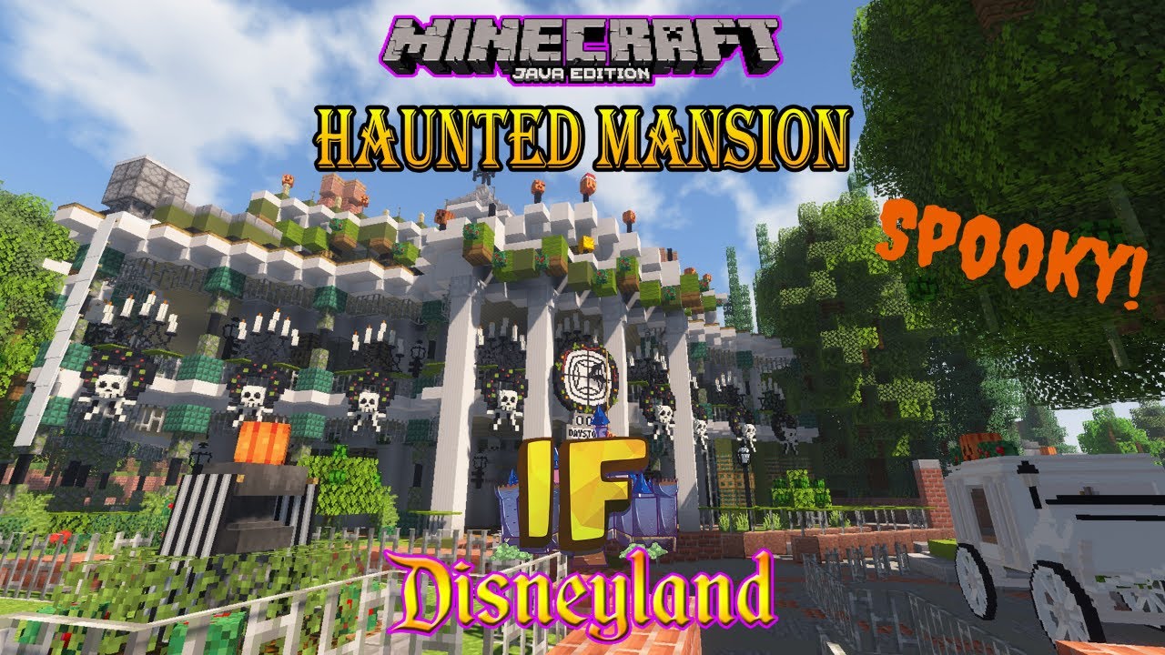 Minecraft Imagineering Fun Disneyland - Haunted Mansion Holiday Ride
