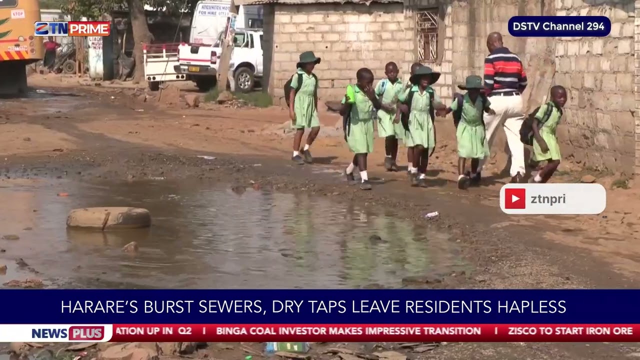 Harare's burst sewer, dry taps leaves residents hapless
