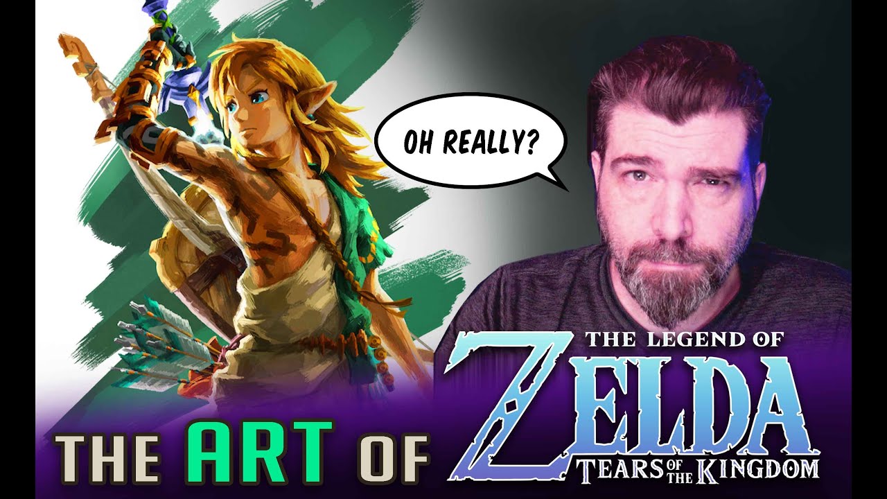 Дизайн персонажей Art of Zelda! Реакция профессионального концепт-художника! #zelda #artofzelda