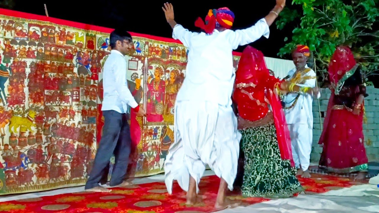 Pabuji's bed गायक कलाकार !! ठाकराराम जी पार्टी भैराराम जी !! और धरमेश डांसर चवा #9636649269 #video