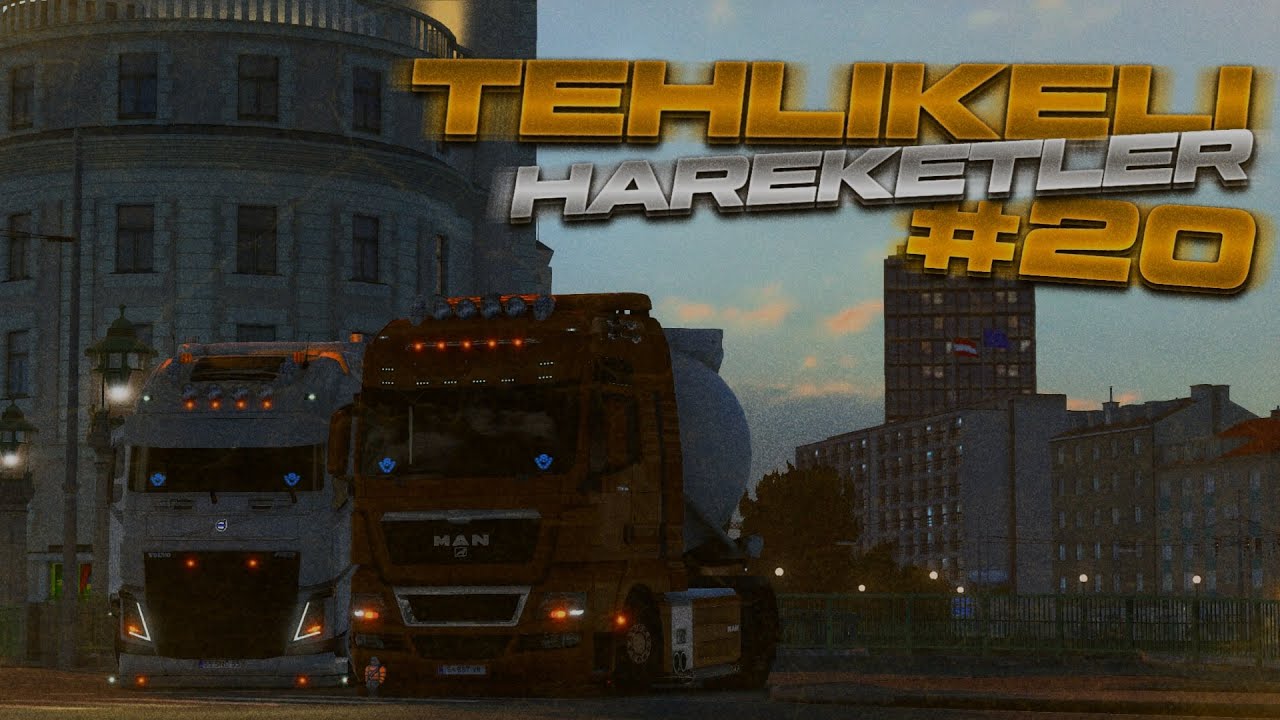 Euro Truck Simulator 2 | Tehlikeli Hareketler 20  | KİM DEMİŞ 1.48'DE TEKER OLMAZ?? 😎 | 4K - 60FPS |
