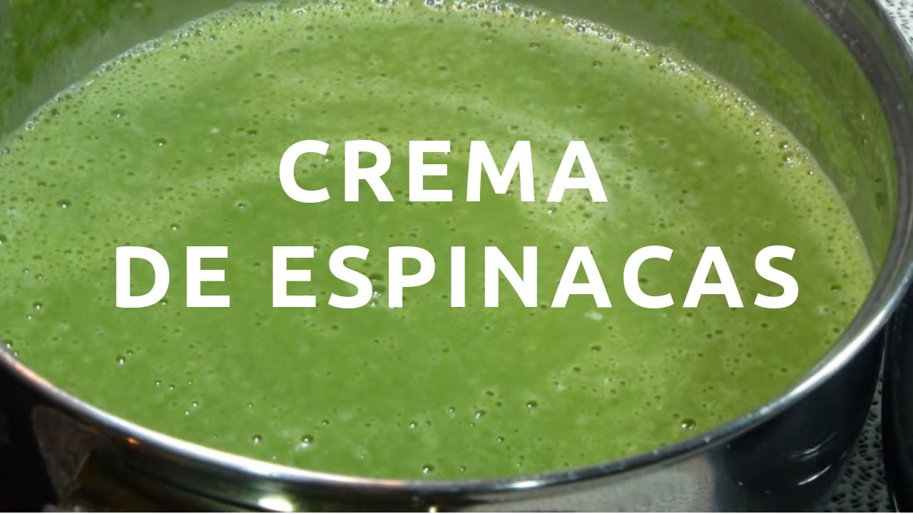 Crema de espinacas - Receta casera fácil