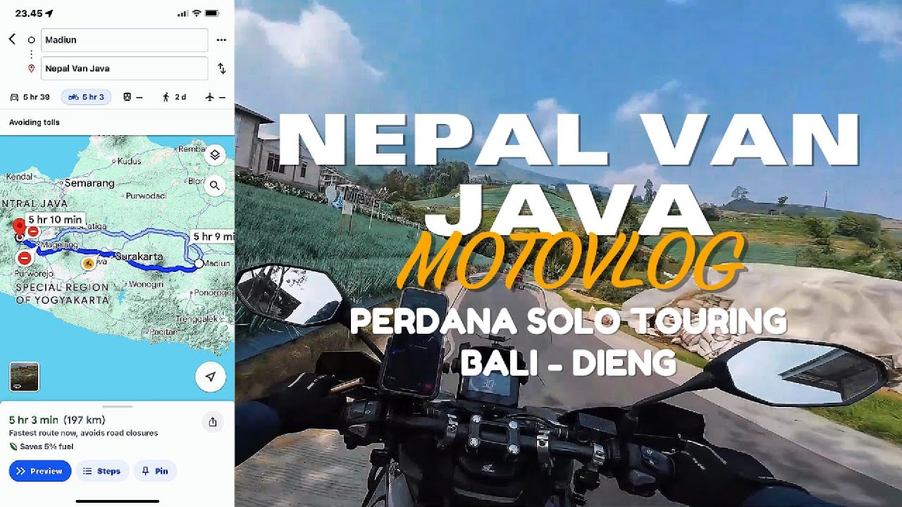 Ep-7 | Madiun Ke Nepal Van Java | Perdana Solo Touring Bali - Dieng | Day 4