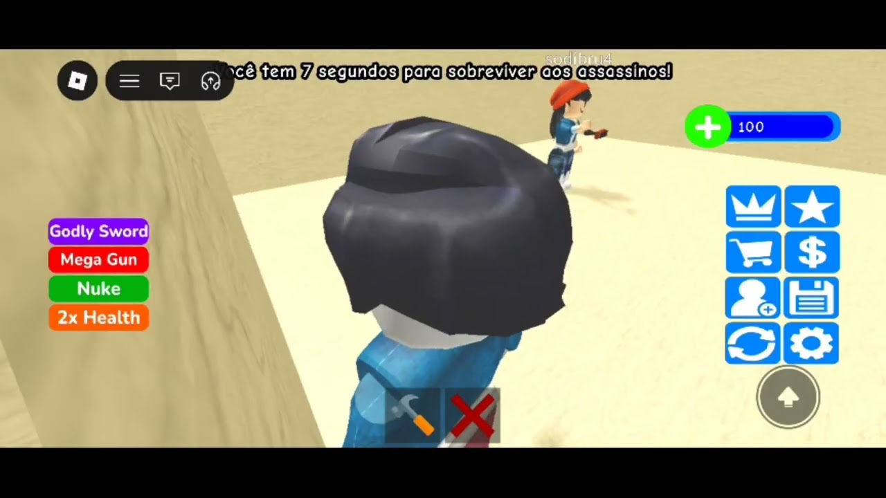 HOJE EU Desafiei Minha mãe jogar Roblox, Construa ou mor#a 