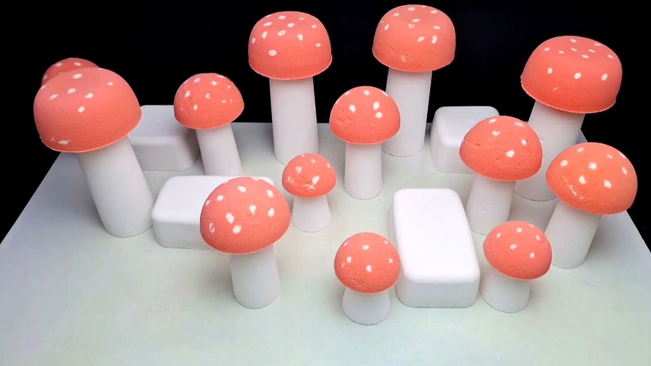 ASMR crunchy baking soda | Mushrooms