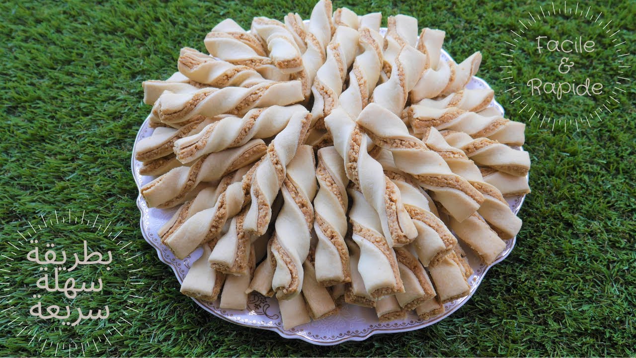 Арахисовое витое печенье, быстрое и простое марокканское печенье / Peanut twisted cookies