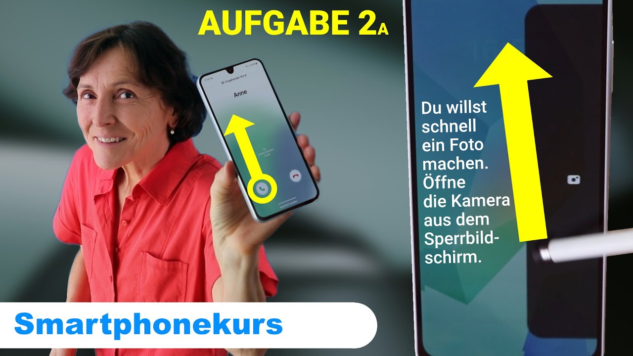 Samsung-Kurs Aufgabe 02a: Sperrbildschirm und was Sie hier beachten müssen.