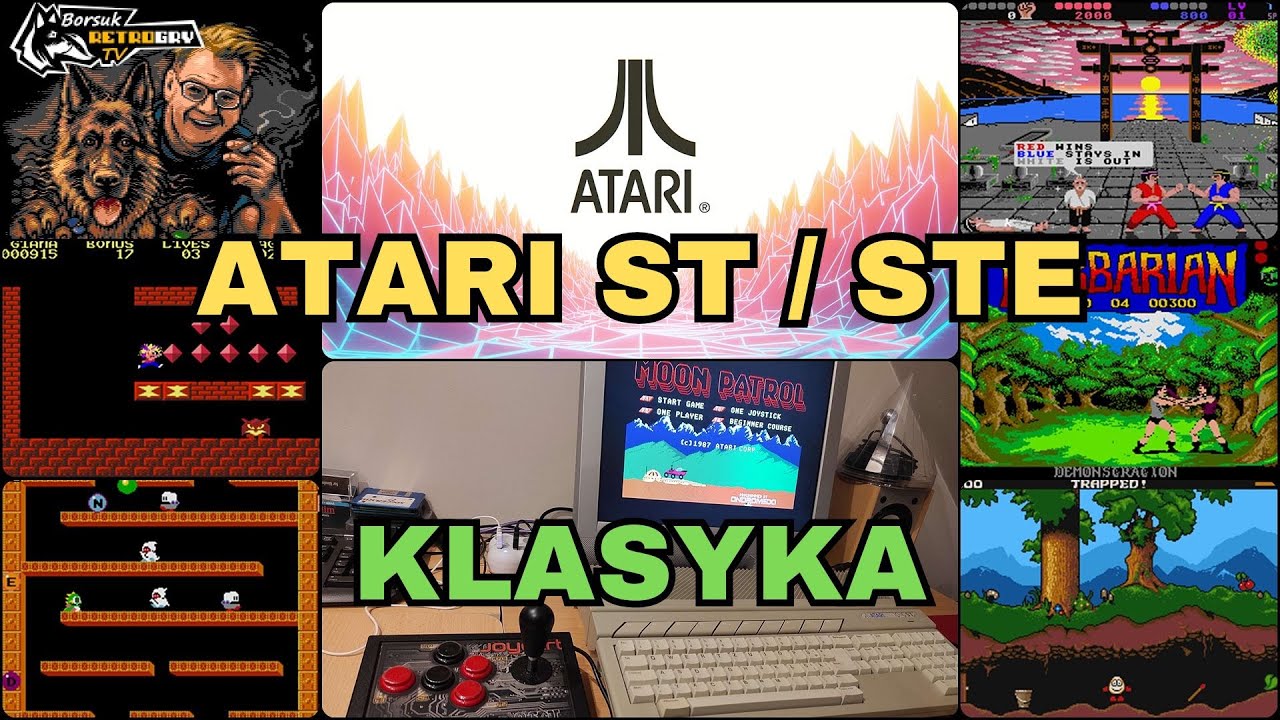 Borsuk Retro Gry TV: ATARI ST / STE - KLASYKA #4 (Przegląd Alfabetyczny Znanych i Nieznanych Gier)