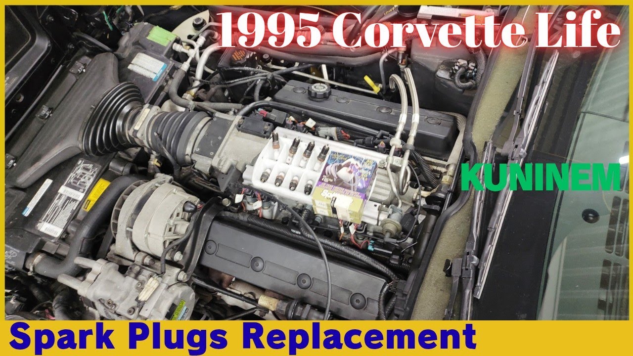 コルベットのプラグ交換完全マニュアル、C4 コルベットライフ、how to change Spark plugs、LT1、v8、イリジウム白金プラグ、splitfire、アメ車整備工具ガレージ燃費