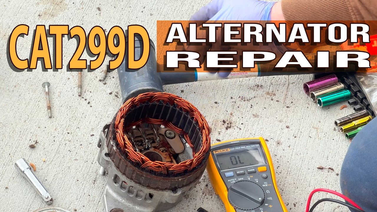 CAT 299D Alternator Testing & Replacement