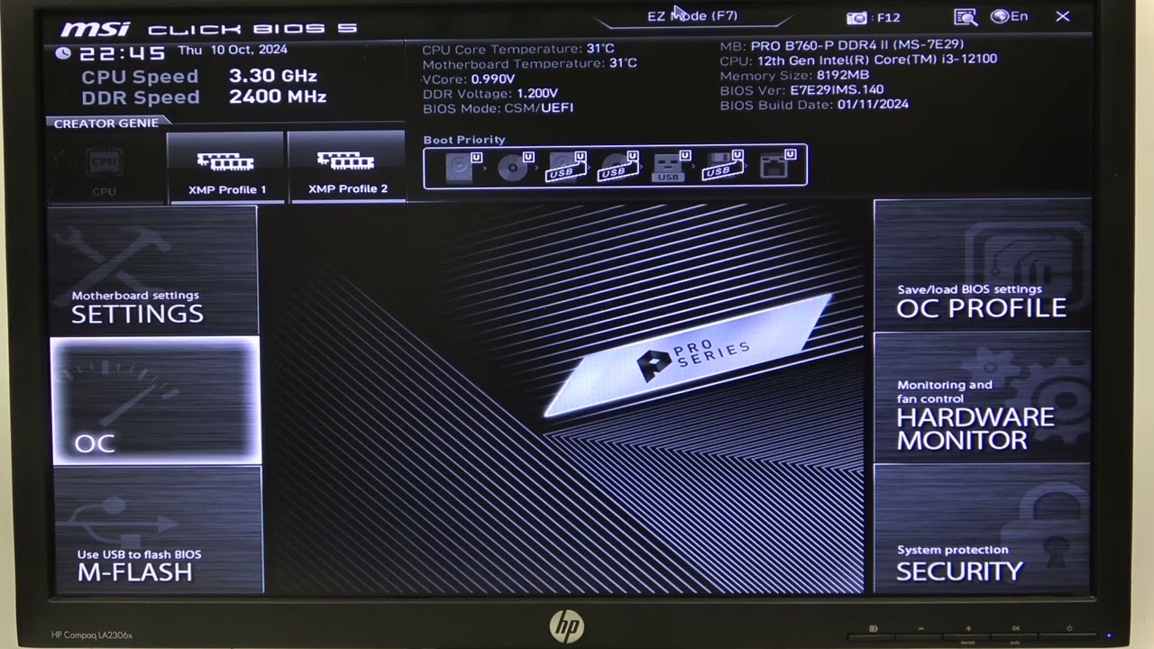 How to Switch the Memory Try It! Profile in MSI B760 Series Motherboard