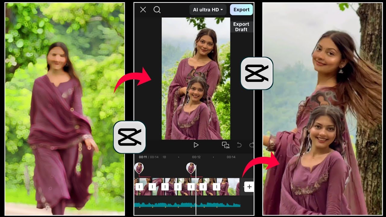 Trending Cutout Transition Video Editing In Capcut | Cutout Transition Reel Editing Kaisa Kare |