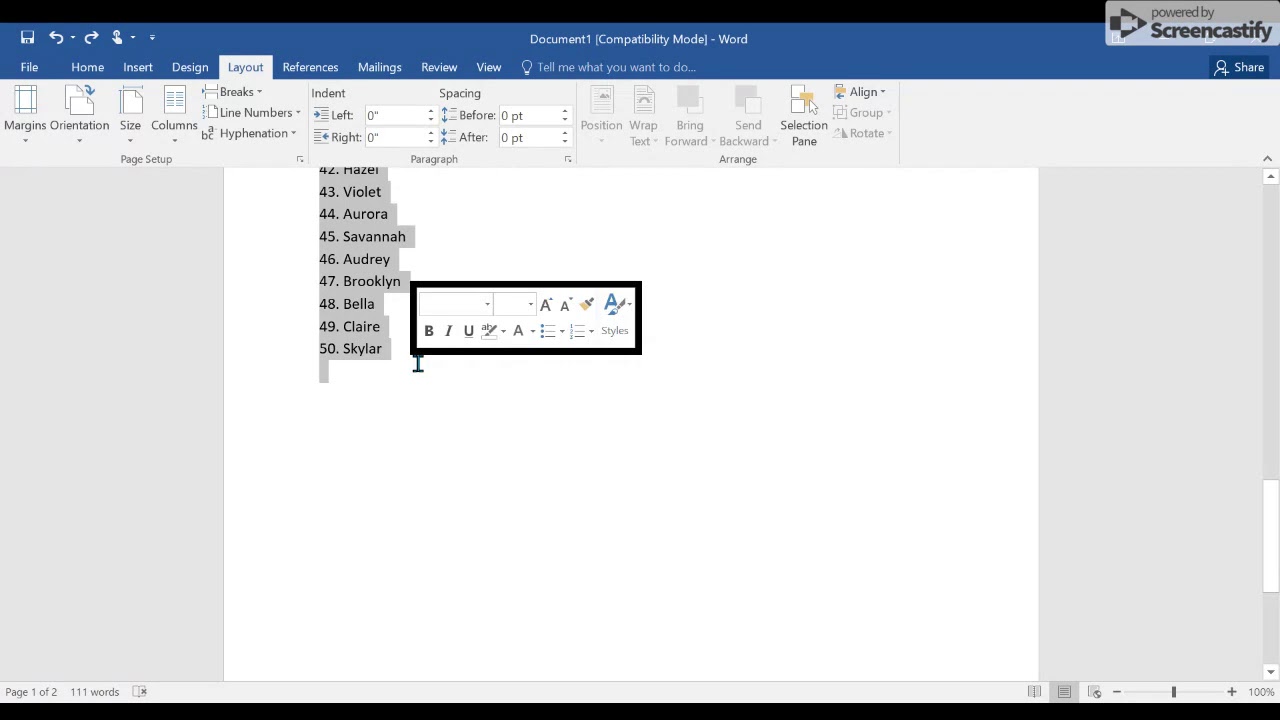 Format Text, Paragraphs, and Sections  Format text in multiple columns