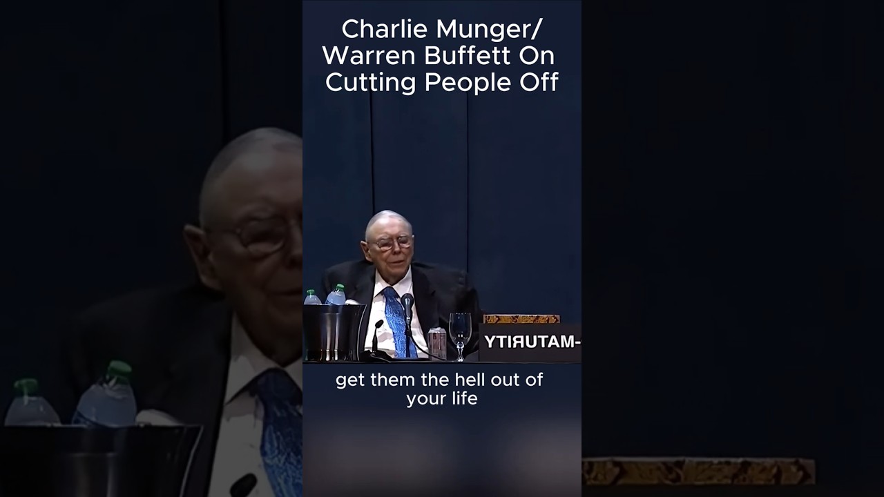 Charlie Munger/Warren Buffett On Cutting People Off #success #knowledge #motivation