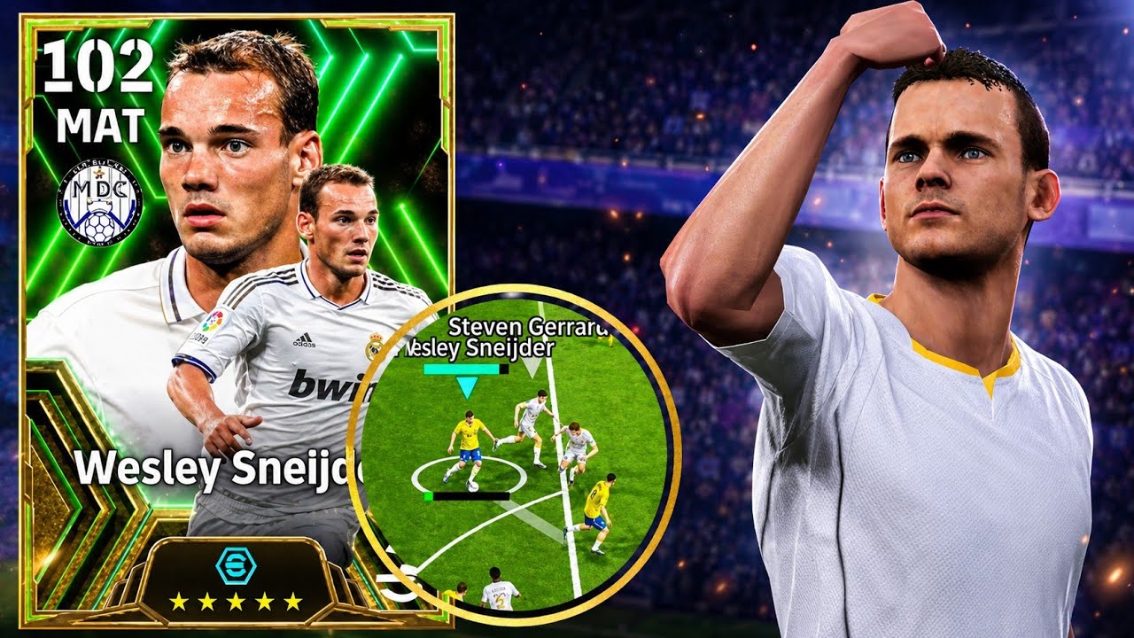 GAMEPLAY COM SNEIJDER 102 &Eacute;PICO GR&Aacute;TIS NO EFOOTBALL MOBILE  | REVIEW 
