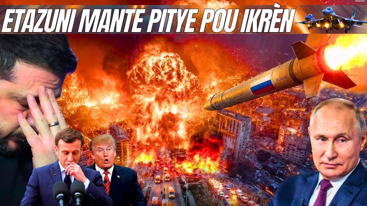 Trump mande pitye pou Ikrèn😱Lafrans fè bak, petwolye ris la libere! Gwo rankont nan 