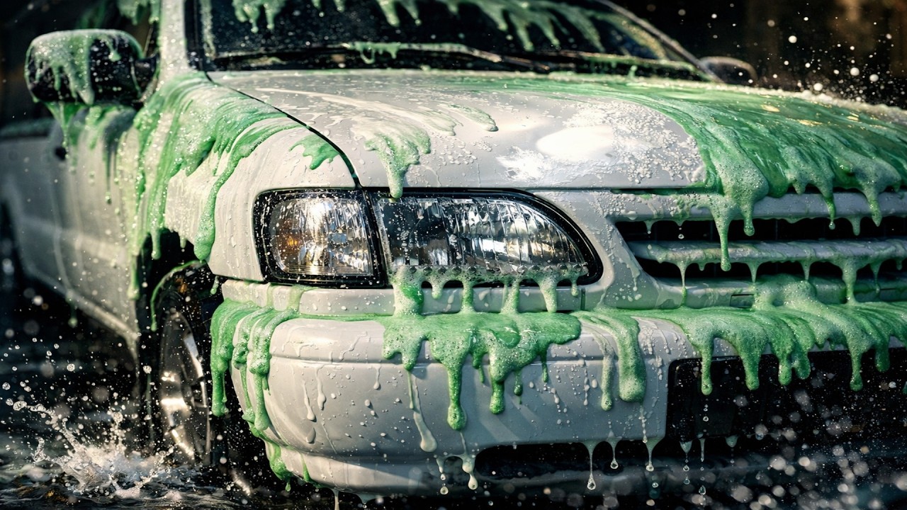 From Thick Green Foam to Perfect Clean | Satisfying Car Wash ASMR