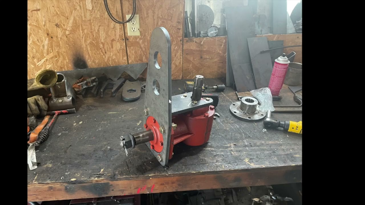Homemade Stump Grinder.  3 point hitch attachment.
