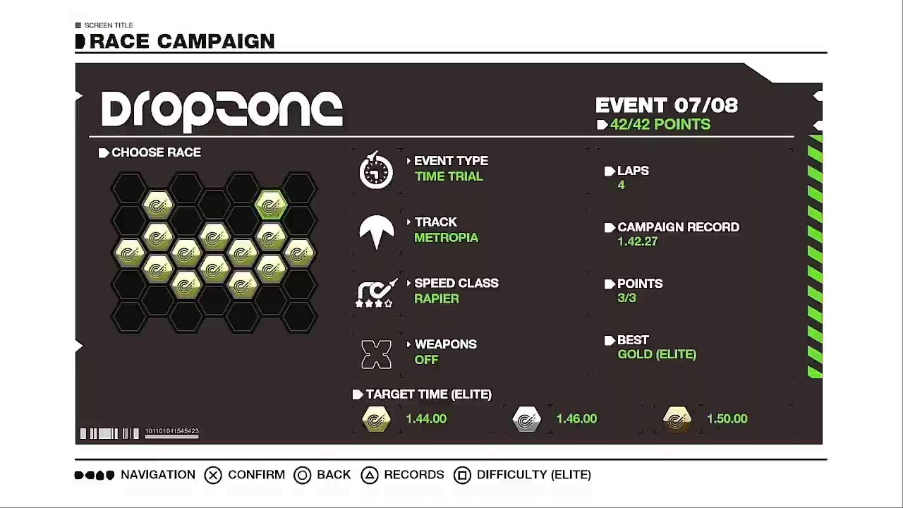 Wipeout HD Dropzone | Elite Difficulty