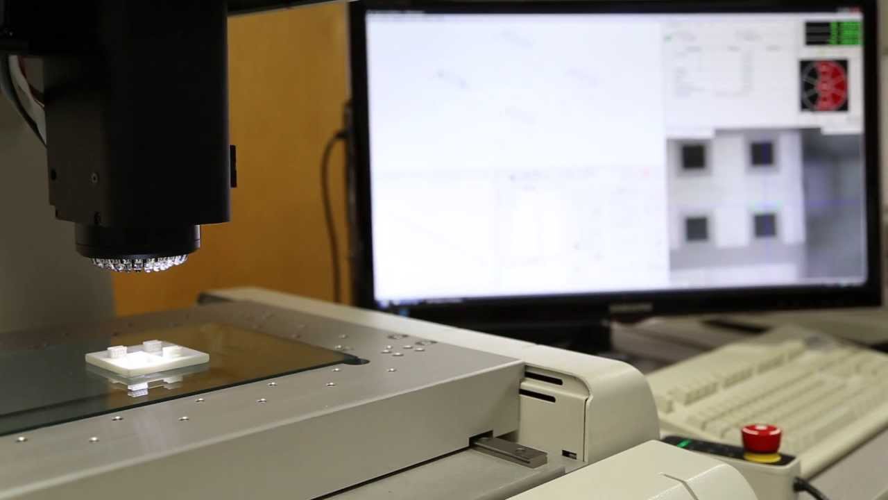 Micro-Vu Measuring a Plastic Connector #107