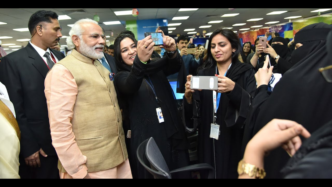 PM Modi addresses TCS All Women IT & ITES Center in Riyadh, Saudi Arabia