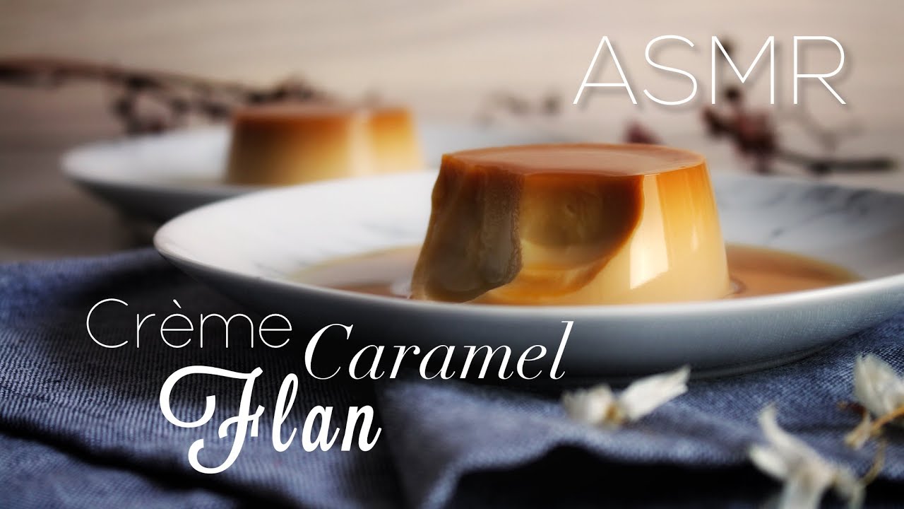 ASMR Cooking - No eggs, no problem! Crème Caramel Flan - super easy!! Vegan + GF (no music version)