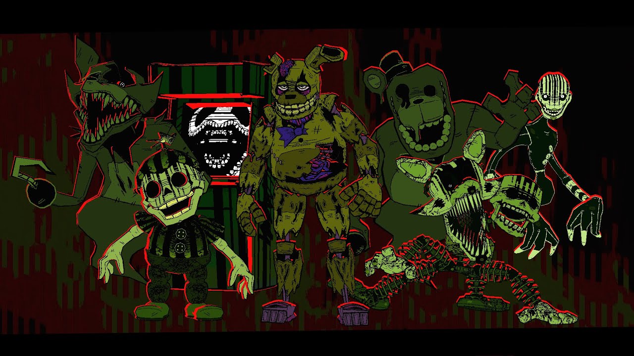 Retro FNaF 3 3D Model Showcase