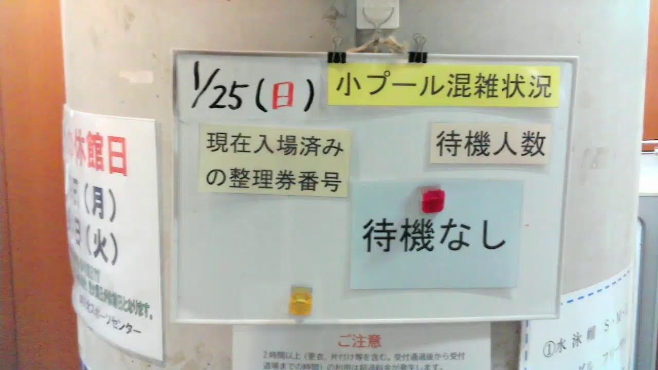1月27日(火)深川北スポーツセンター小プール混雑状況