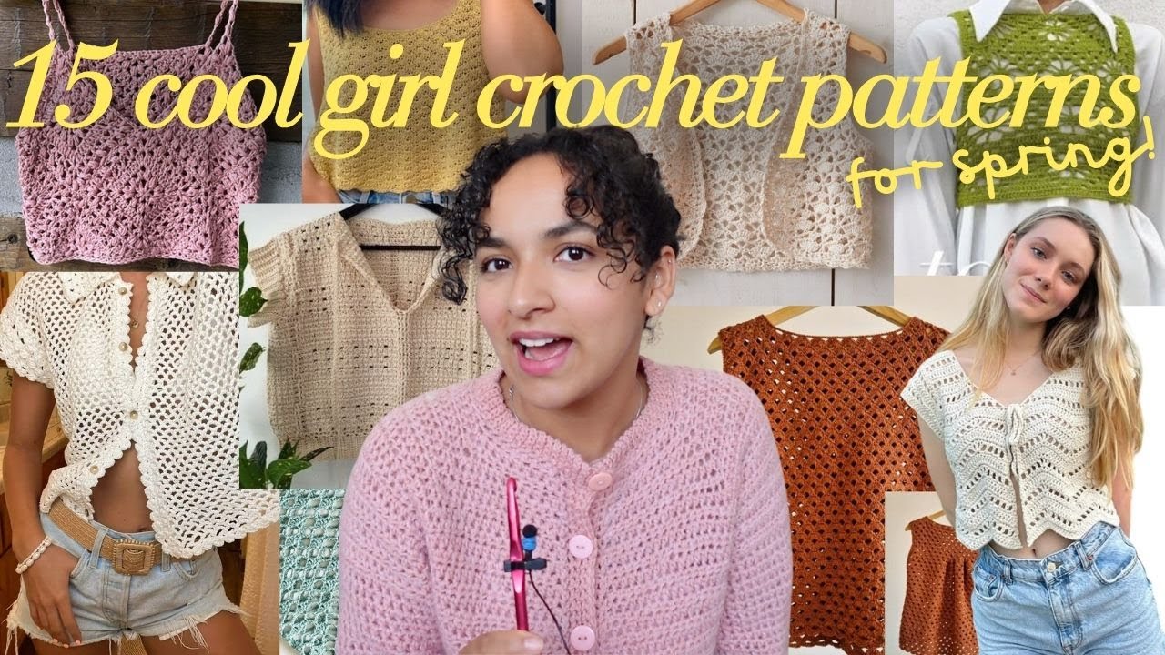 15 free crochet patterns you’ll actually wear in public! 🧶💐 | cute spring crochet patterns 2025