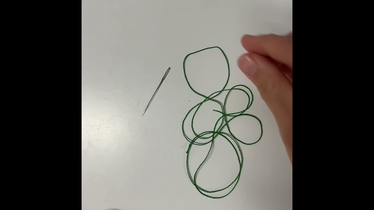 Applikation - Schlingenstich/Knopflochstich - Schule