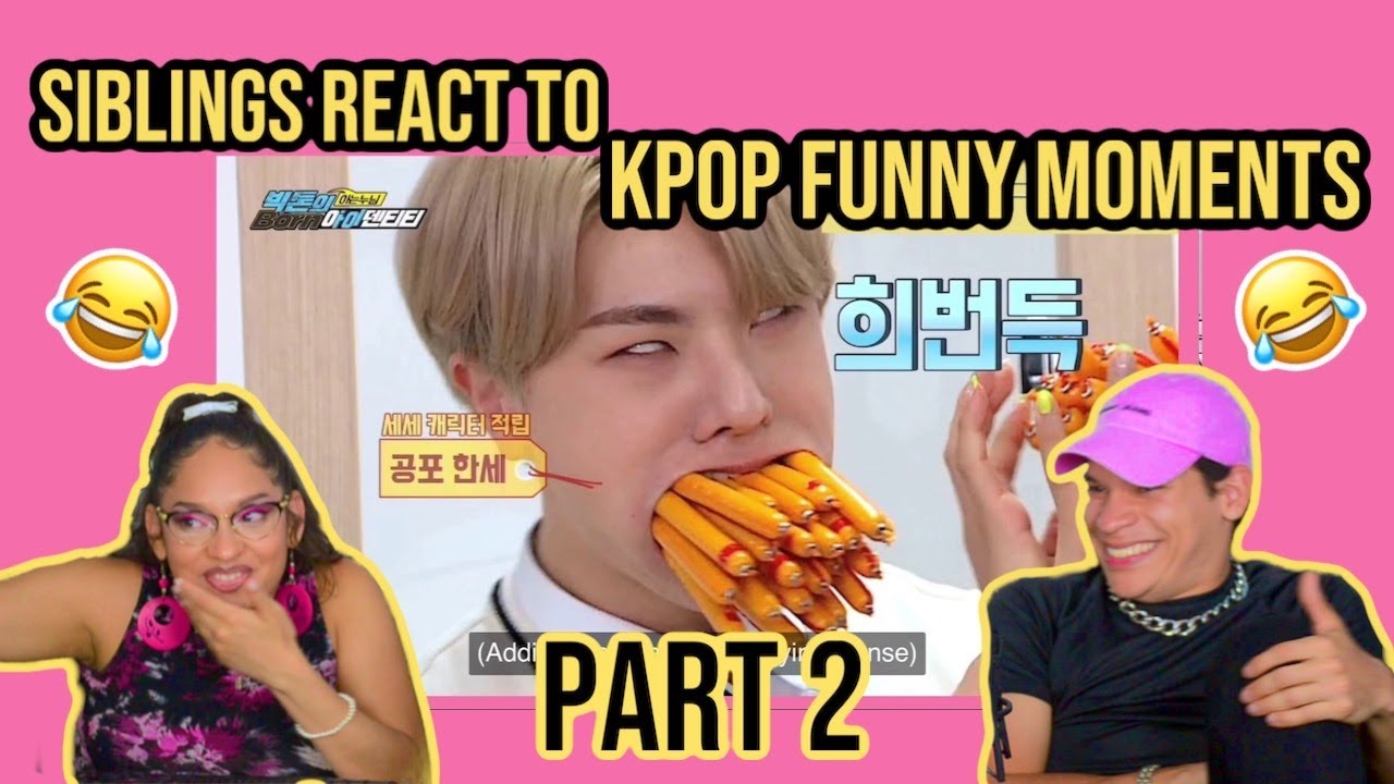 SIBLINGS react to K-Pop Idols Funny Moments PART 2 😂| REACTION | FEATURE FRIDAY ✌